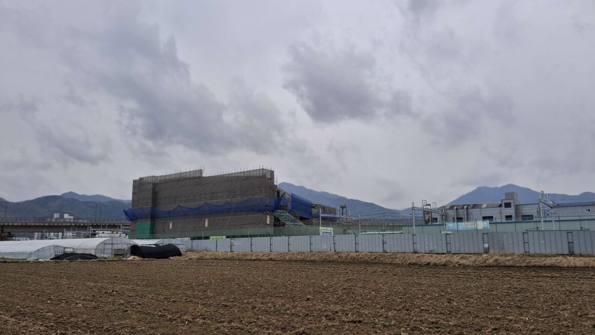 대경선 공사중인 북삼역 근황 살펴보기